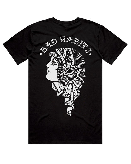 Bad Habits Tee - Black